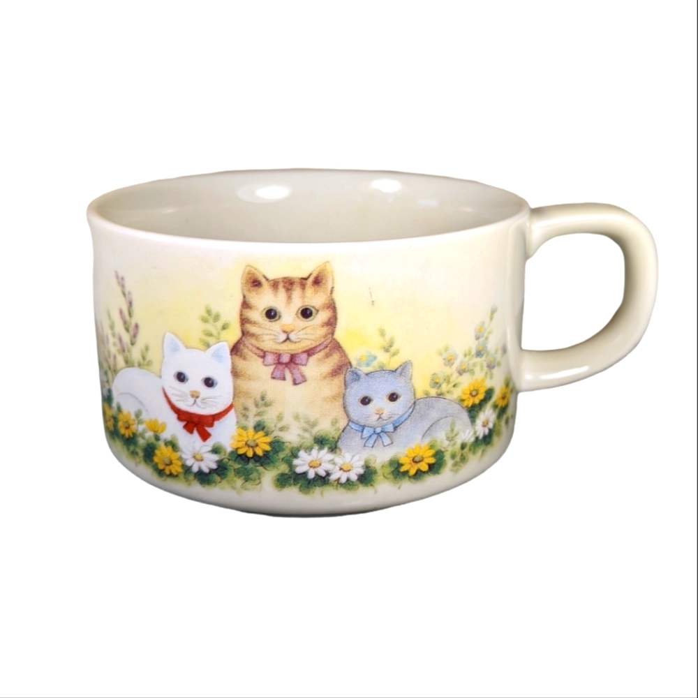 Otigari Japan Cat Kitten Soup Coffee Mug